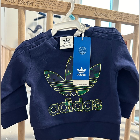 ADIDAS BNWT Baby Sweater (0-3) - Picture 1 of 2